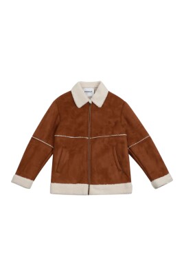 brown-faux-shearling-kids-coat