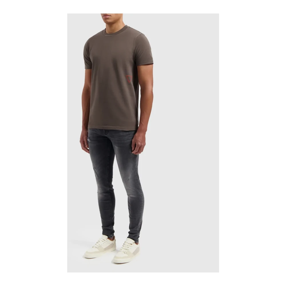 Pure Path Donkergrijze Dylan Stijlvolle Sweatshirt Gray Heren