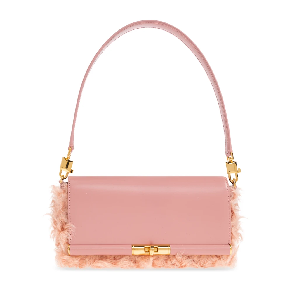 Dolce & Gabbana Vrouw Roze Tassen Dames, One Size, Leer, Marlene Schoudertas