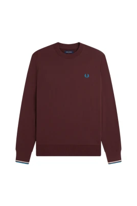 Klassisk Bomulls Sweatshirt Bordeaux
