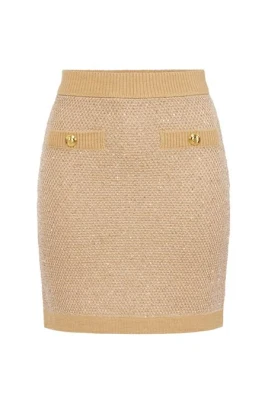 Knit Skirt with Sequins