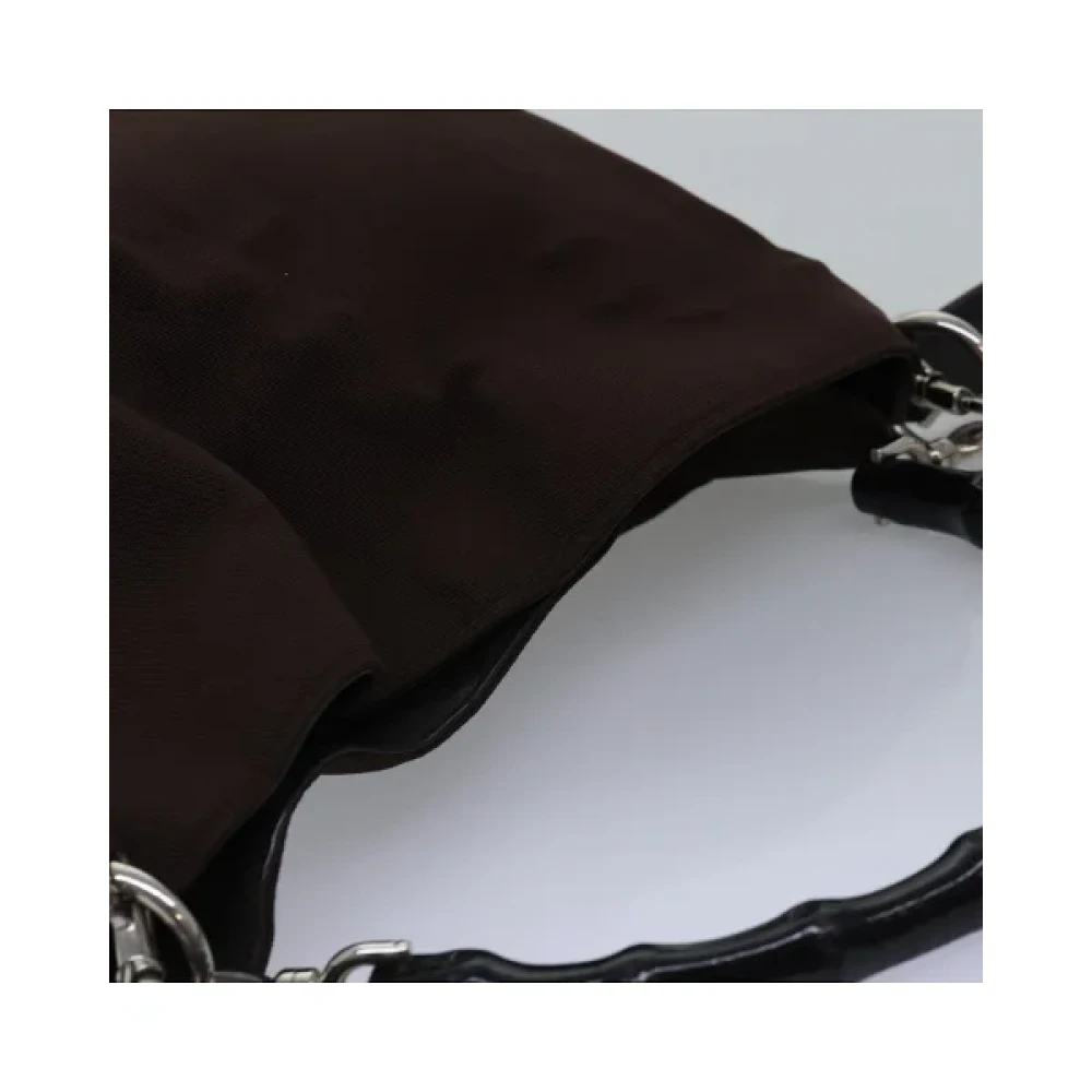 Gucci Vintage Pre-owned Nylon gucci-bags Brown Dames