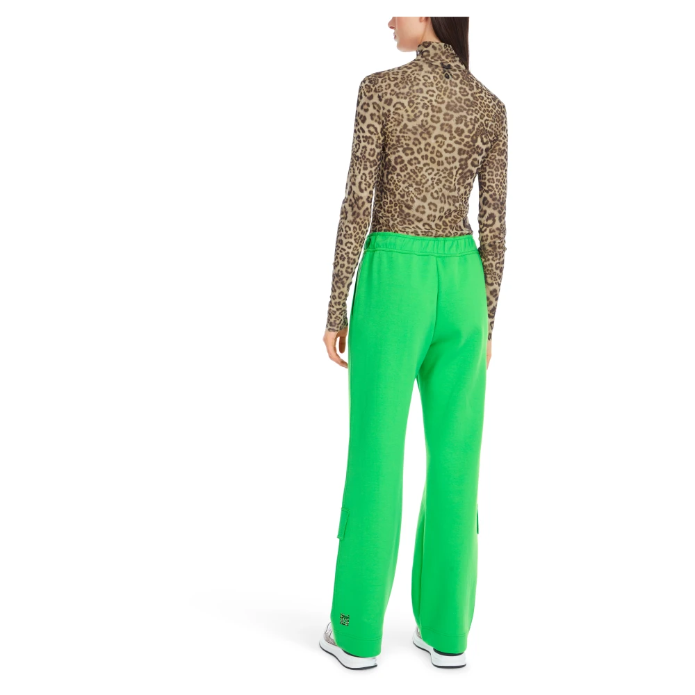 Marc Cain Mesh Longsleeve met Turtle Neck Brown Dames
