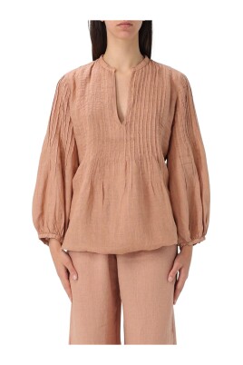 white-linen-pleated-top