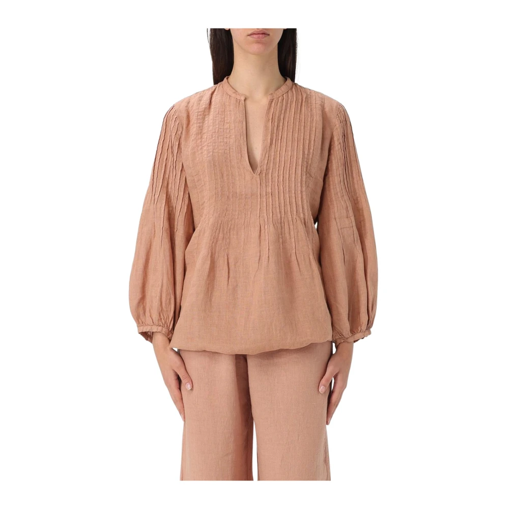 Blouses & Shirts > Blouses - - 120% Lino - Modalova