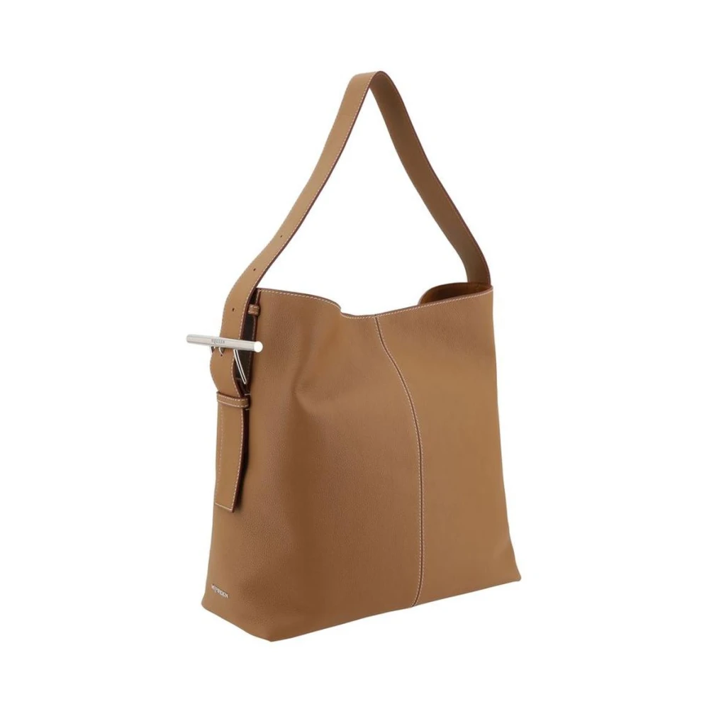 alexander mcqueen Leren Tote Schoudertas Beige Dames