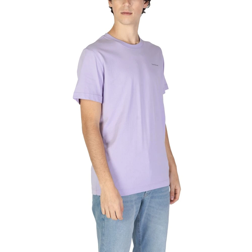 Calvin Klein Jeans Katoenen Heren T-shirt Herfst Winter Collectie Purple Heren