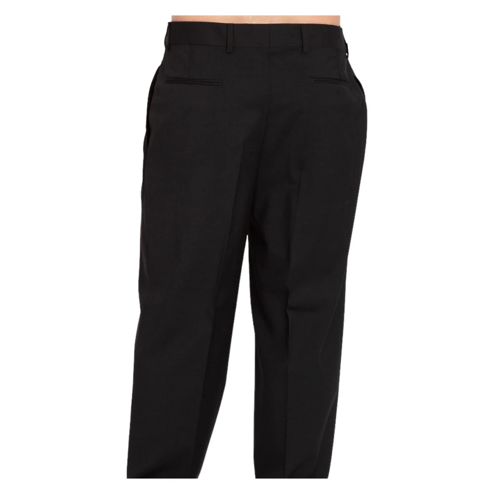 Costumein Dubbele Plooibroek in Matteo Stijl Black Heren