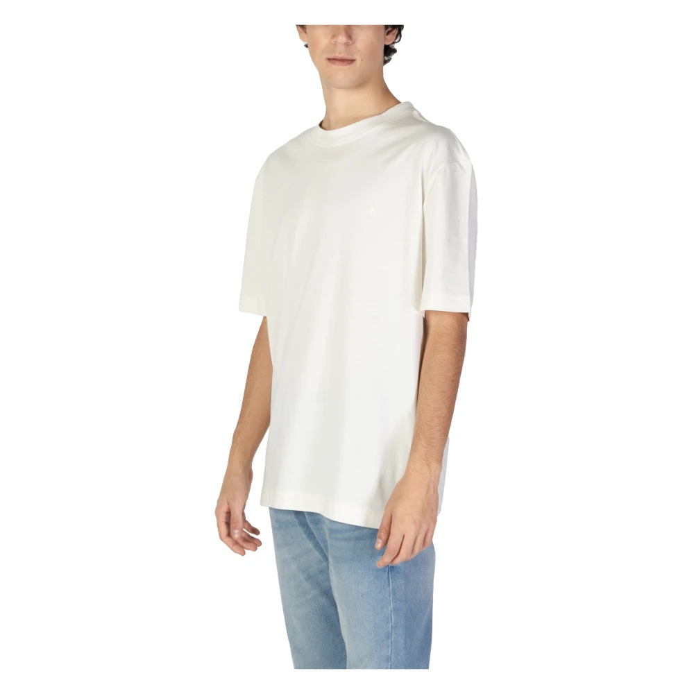 Calvin Klein Jeans Heren Herfst Winter Katoenen T-Shirt Beige Heren