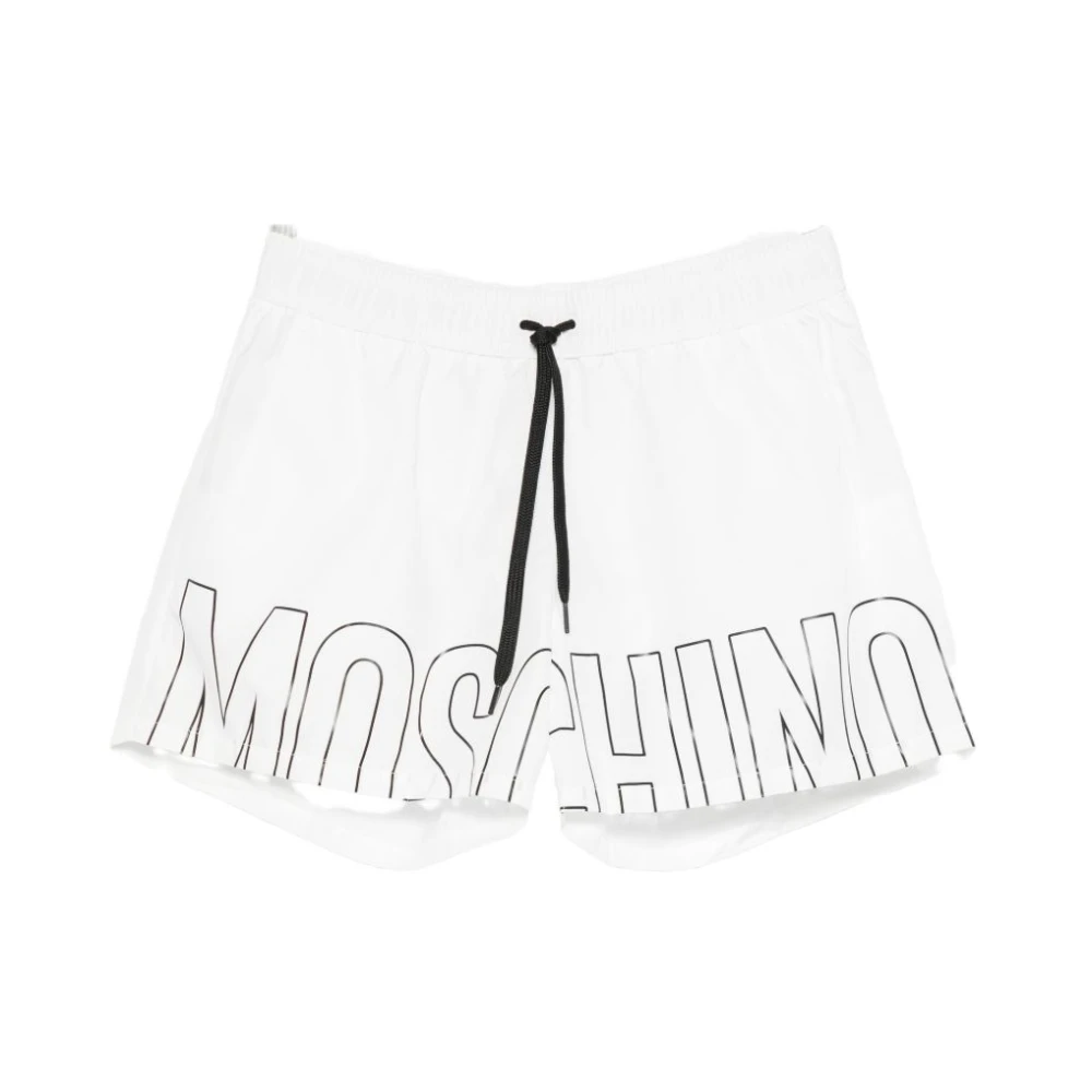 Moschino Men's White Sea Clothing - Beachwear - M - Swimwear