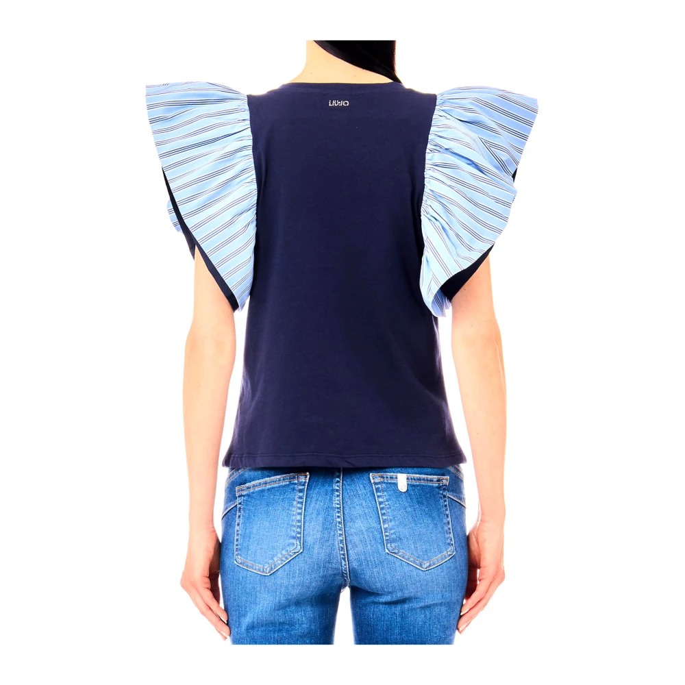 Liu Jo Blauwe T-shirts en Polos Blue Dames