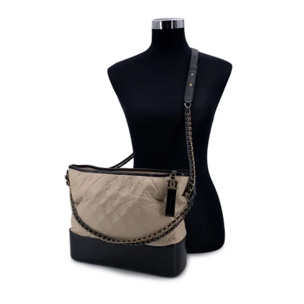 Chanel Vintage Pre-owned Leather shoulder-bags Beige Dames