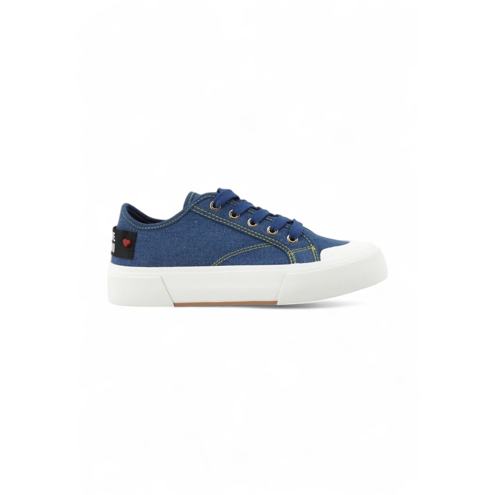 Love Moschino Platform Sneaker Dames Schoenen Blauw