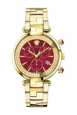 cadran-rouge-bracelet-en-or-montre-chronographe