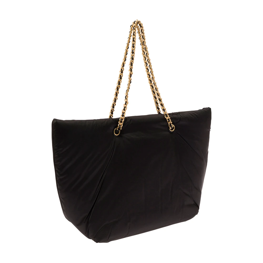 TORY BURCH Zwarte Puffy Chain Tote Tas Black Dames