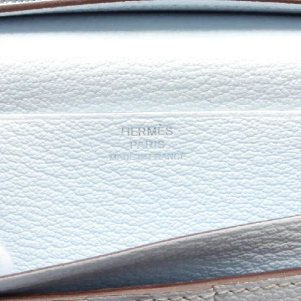 Hermès Vintage Pre-owned Leather wallets Blue Dames