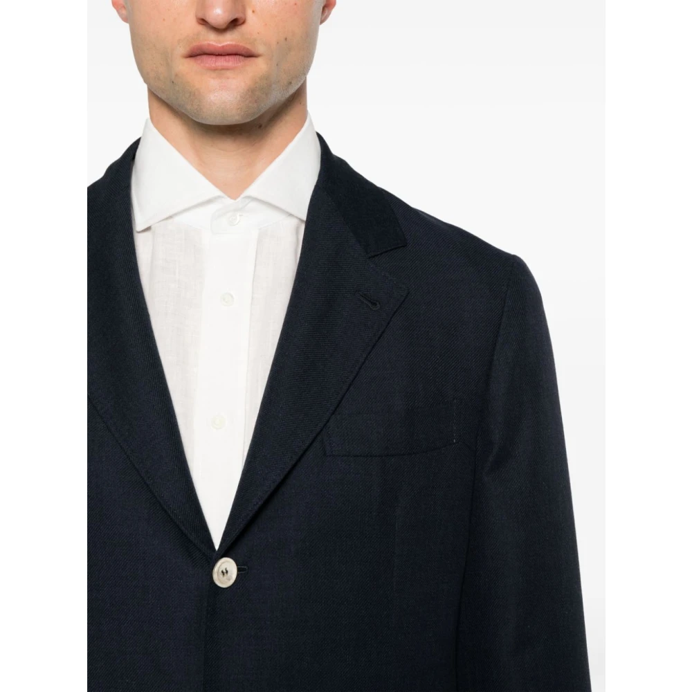 BRUNELLO CUCINELLI Elegante Blazer voor Stijlvolle Look Blue Heren