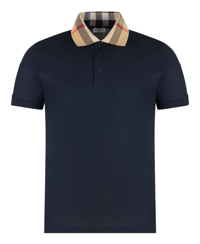 polo-en-coton-a-col-contrastant