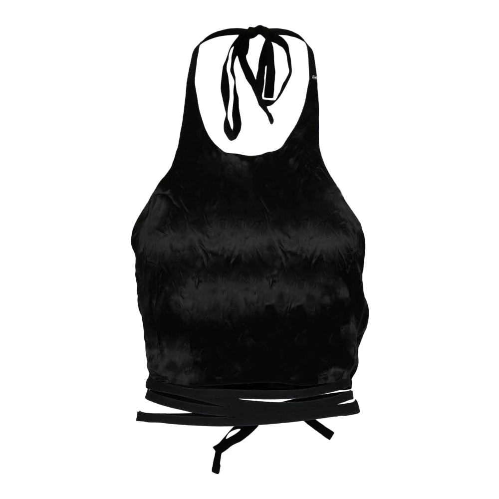 SPORTMAX Zwarte Tanktop Black Dames