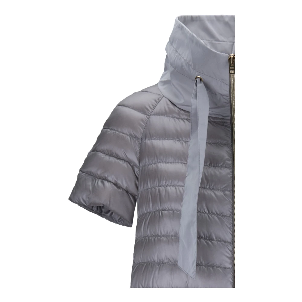 Herno Korte donsjas met hoge kraag Gray Dames