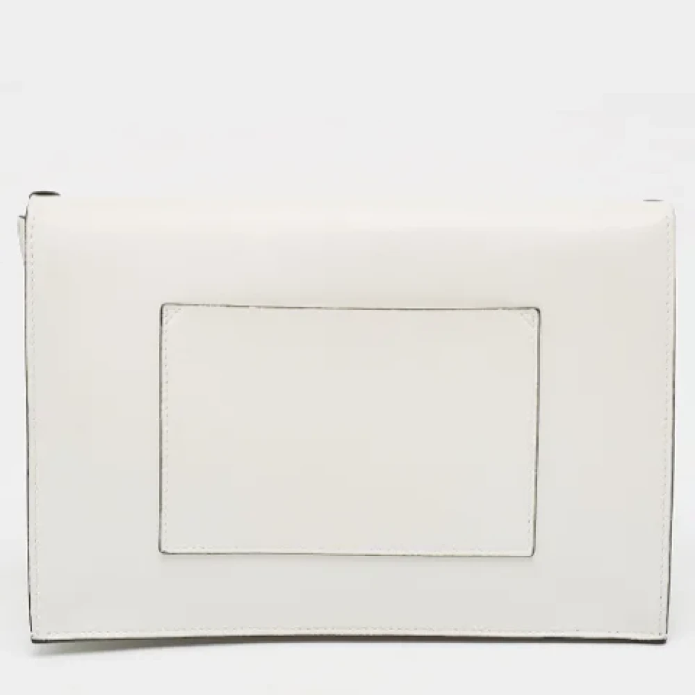 Proenza Schouler Pre-owned Leather clutches White Dames