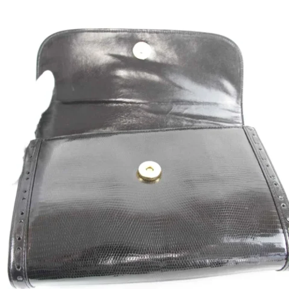 Yves Saint Laurent Vintage Pre-owned Fabric clutches Black Dames