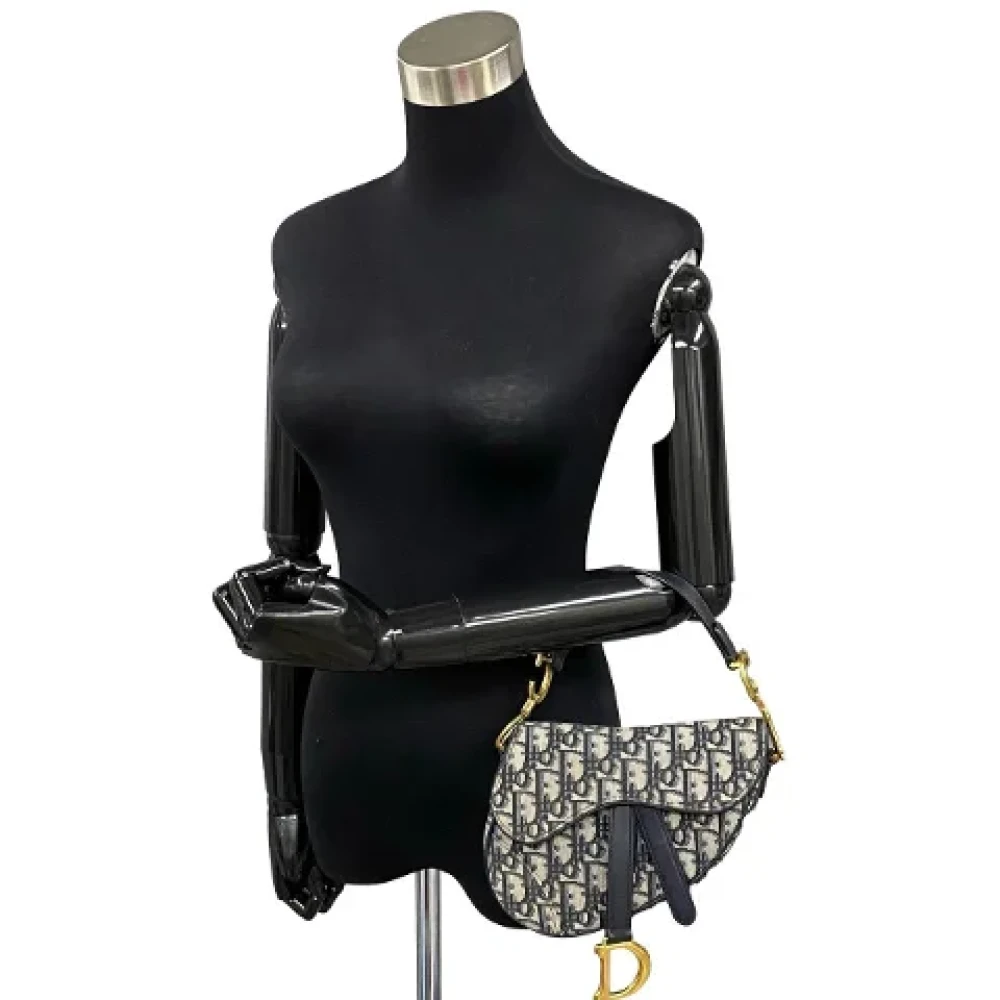 Dior Vintage Pre-owned Leather dior-bags Black Dames