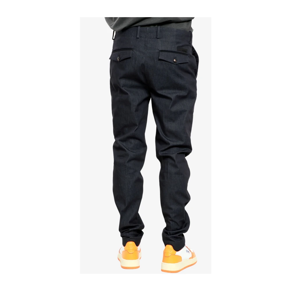 RRD Denim Effect Regular Waist Trousers Blue Heren