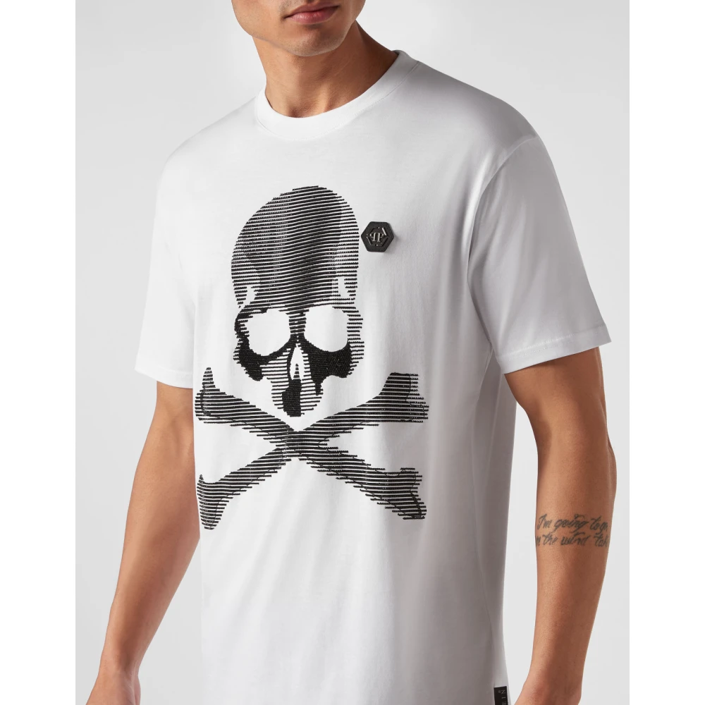 Philipp Plein Witte T-shirts & Polos voor mannen White Heren