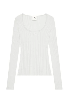 Heritage Square-neck Knit Top