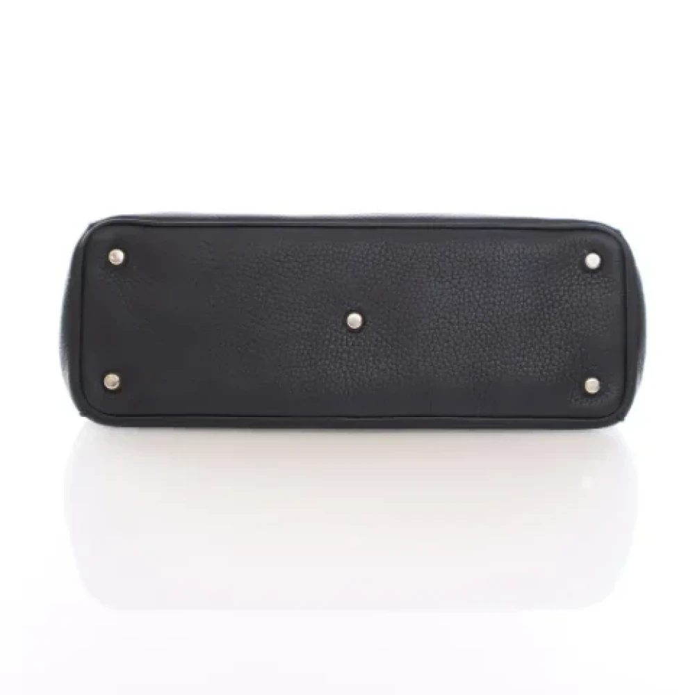 Dior Vintage Pre-owned Leather handbags Black Dames