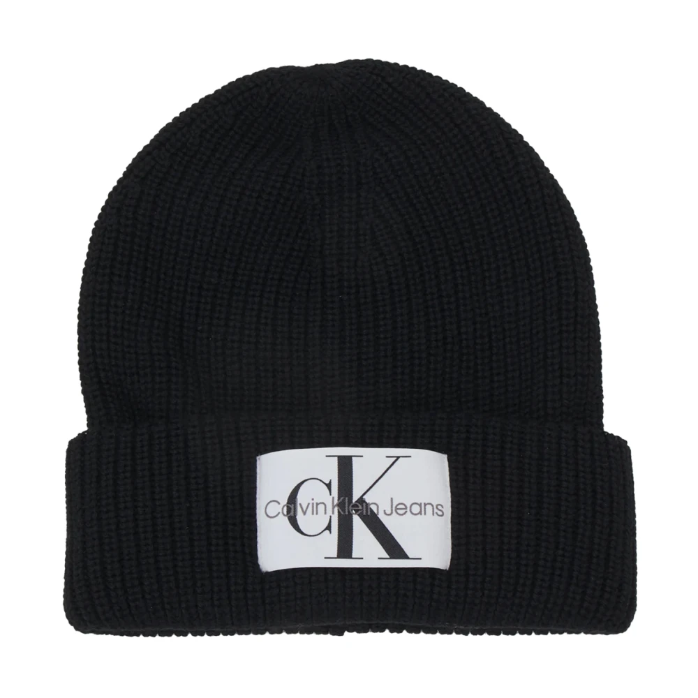 Calvin Klein Jeans Monogram Herr Beanie Mössa Black, Herr