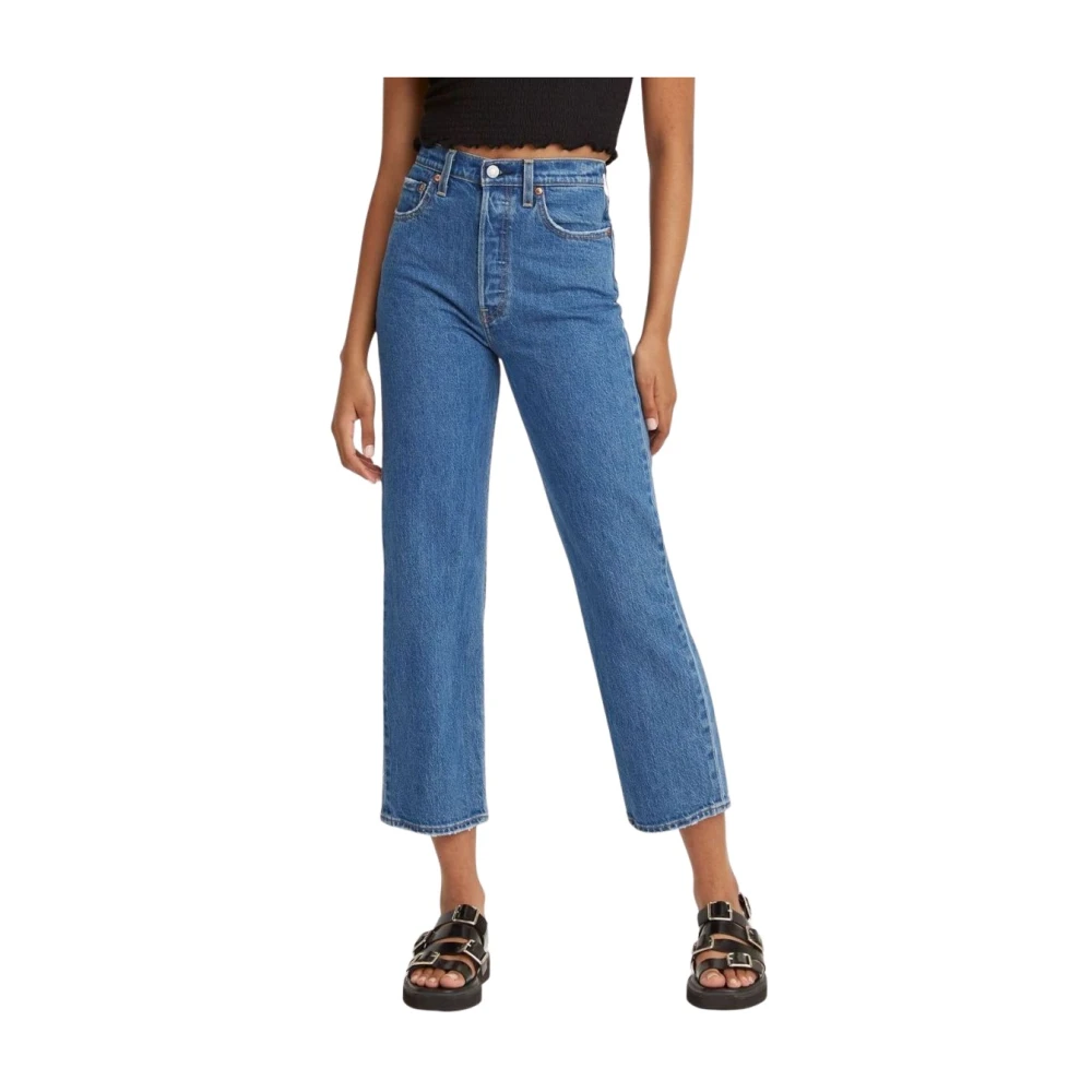 Levi's - Ribcage Straight Ankle Jeans - Jeans - Damen - Blau - W25 L29 - Bild 2