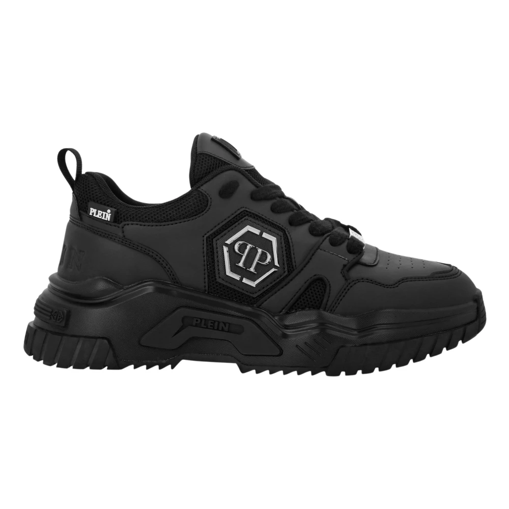 Philipp Plein Unisex Black New Predator Sneakers Hexagon