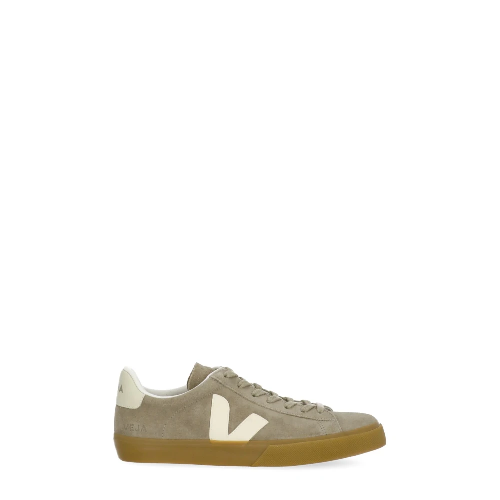 Veja Men's Gray Sneakers, 8 Uk, Campo Suede