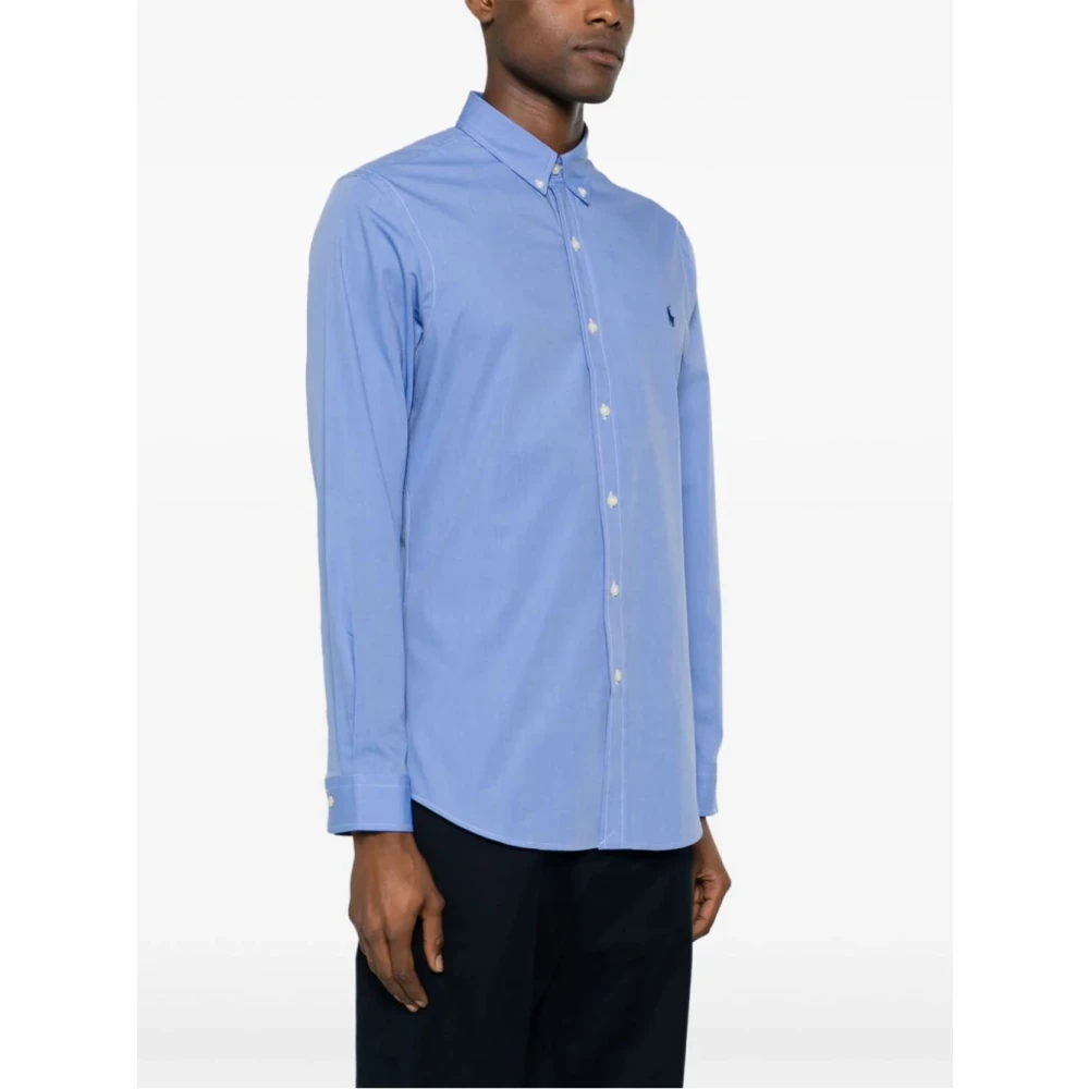 Polo Ralph Lauren Blauw sportoverhemd met lange mouwen Blue Heren