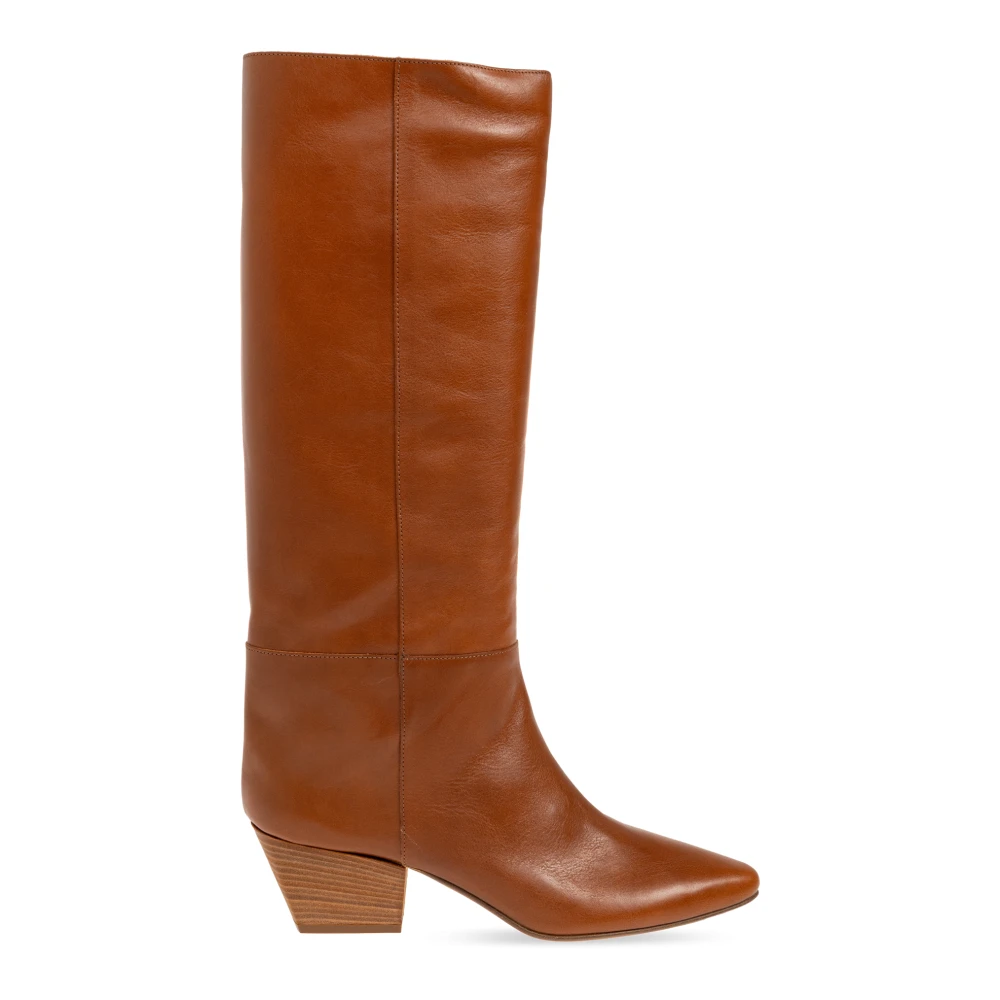 Forte Forte Leather Heeled Boots - Female - Heeled Boots - Brown - 7 Uk - Shoes