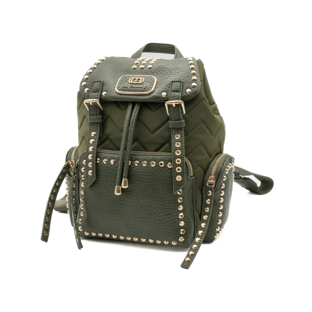 La Carrie Donkergroene Schoudertas Aw24 Green Dames