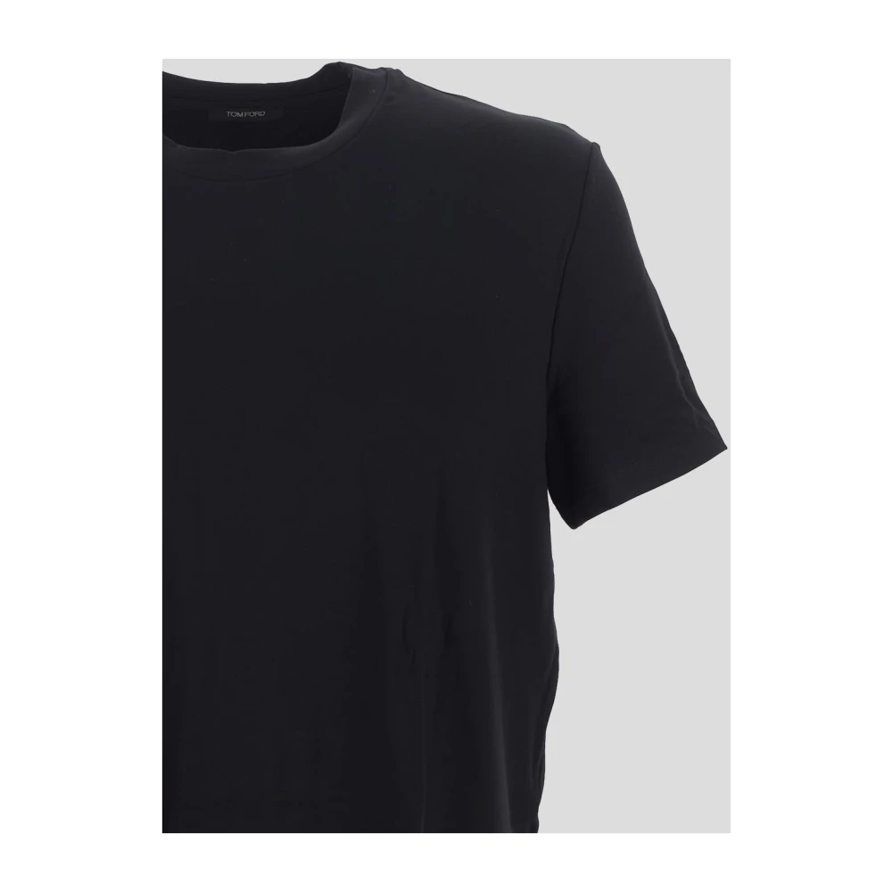 Tom Ford Klassiek Crewneck T-Shirt Black Heren