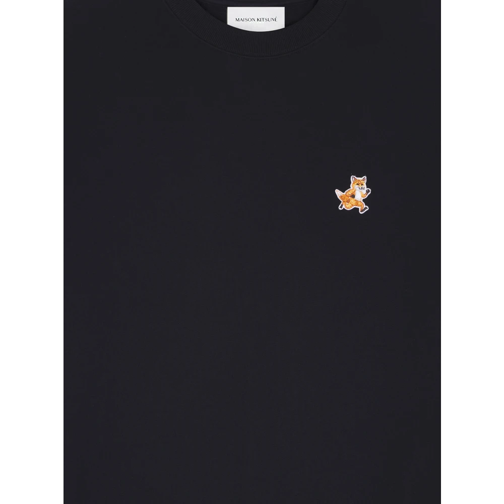 Maison Kitsuné Speedy Fox Katoenen Sweatshirt Black Heren