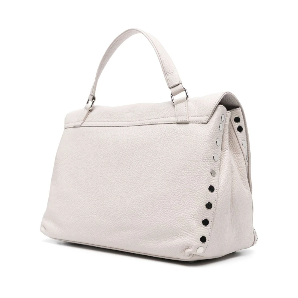 Zanellato Witte Twist-Lock Top Handtas White Dames