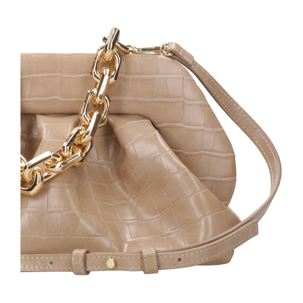 THEMOIRè Croco Clutch Tas Beige Elegant Sportief Beige Dames
