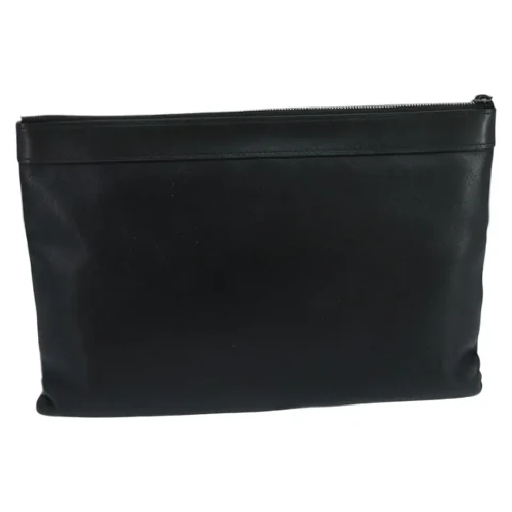 Louis Vuitton Vintage Pre-owned Leather clutches Black Dames