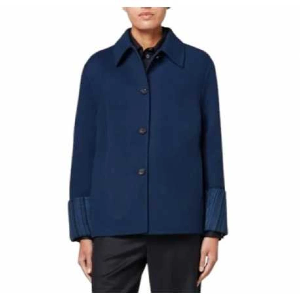 Paul Smith Navy Bayadère Pea Coat Blue, Dam