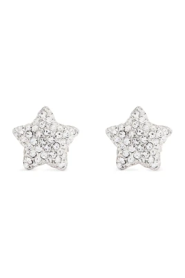 Star Pave Stud Earrings