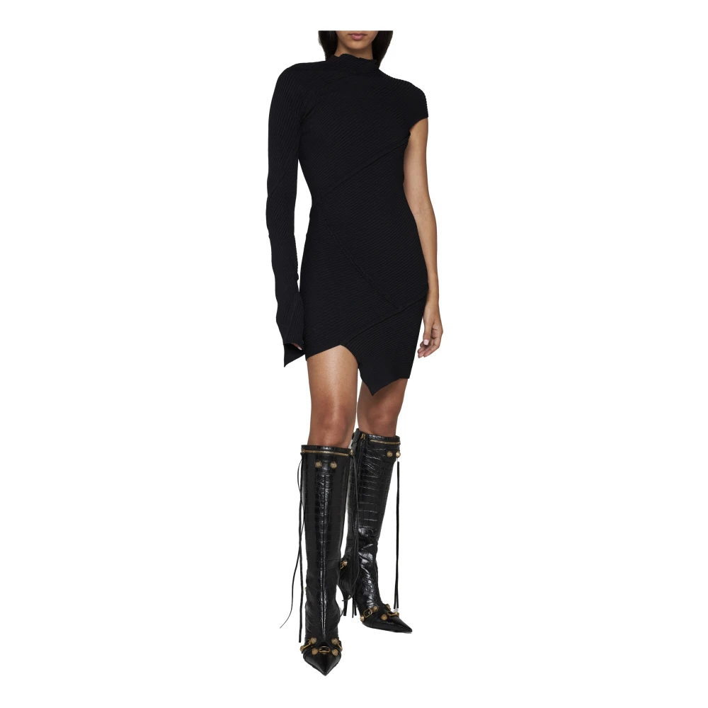 Balenciaga Stijlvolle Zwarte Jurk Black Dames