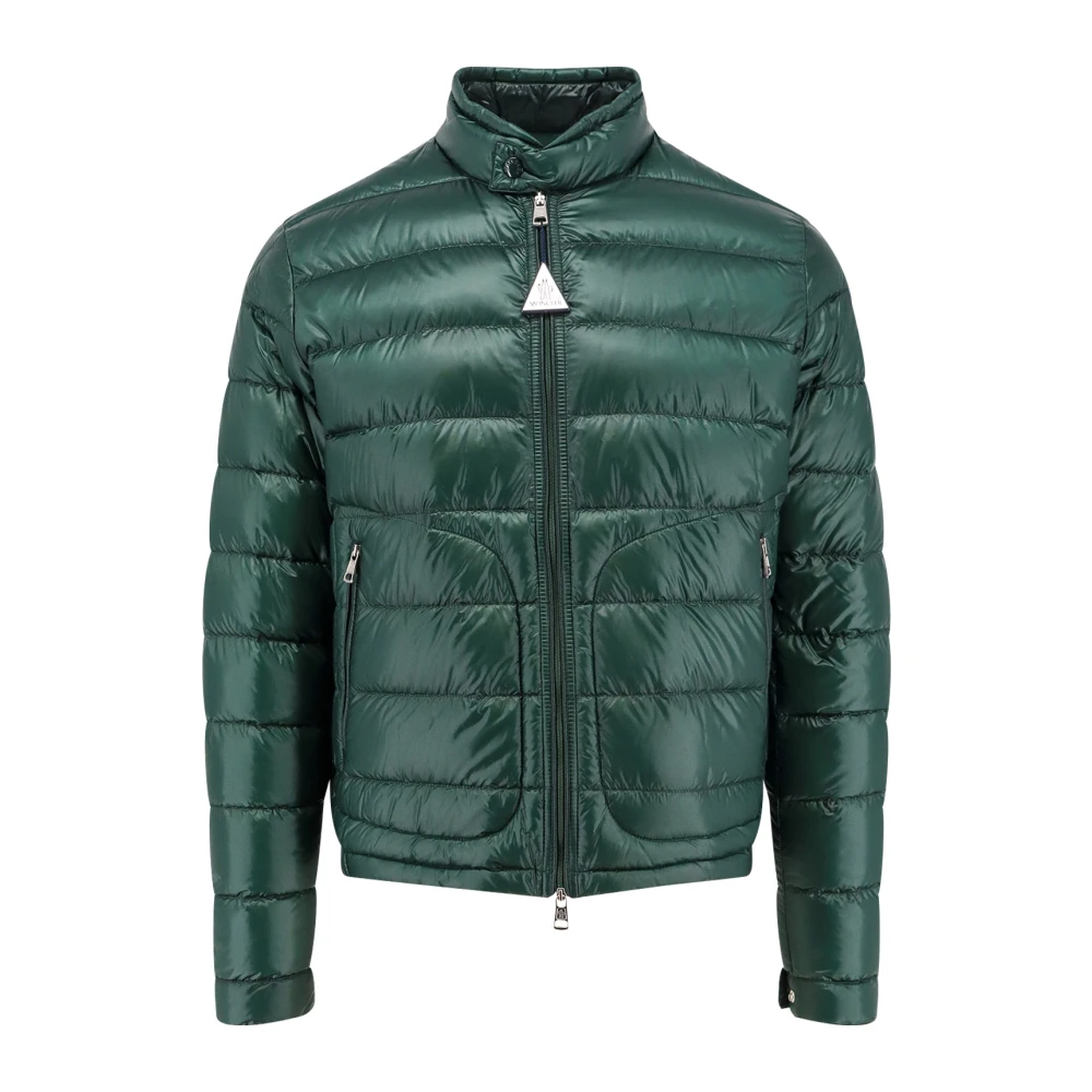 Moncler Men's Green Jackets With Zip Closure