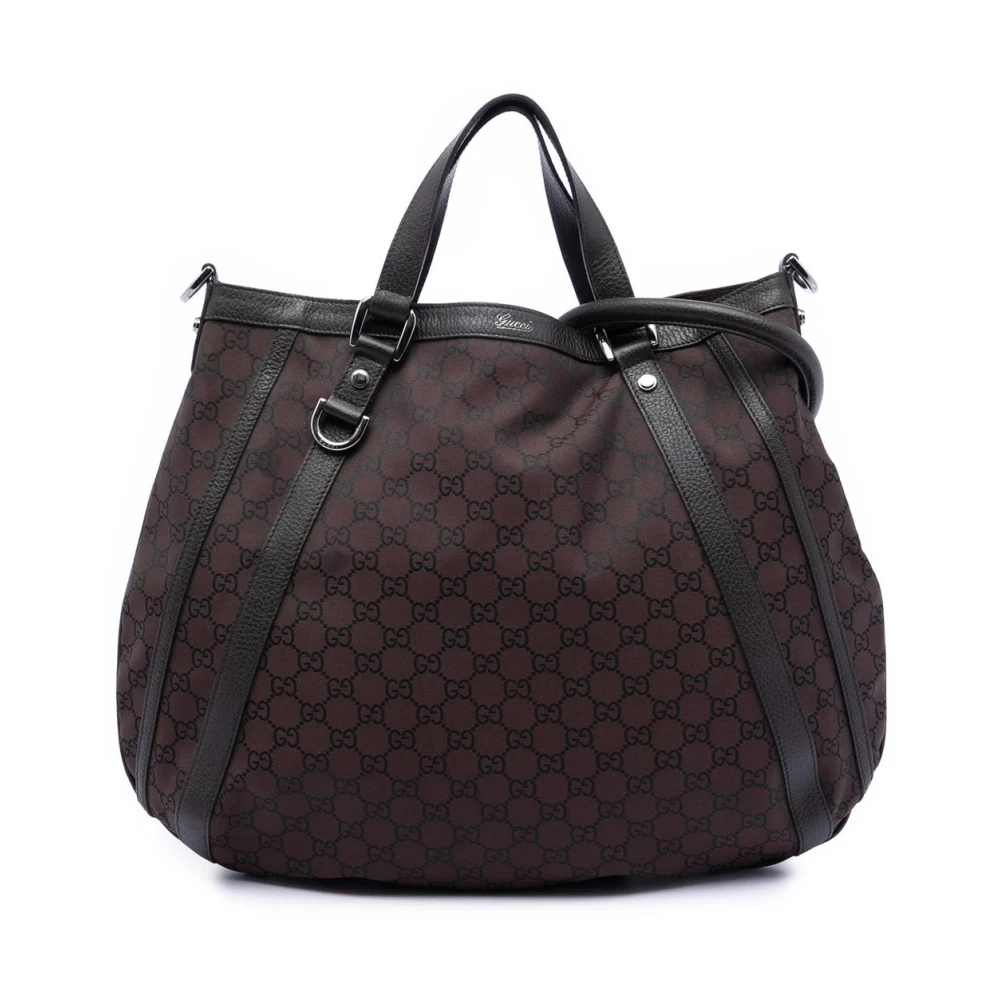 Gucci Vintage Women's Brown Pre-Owned Signature Pattern Tote