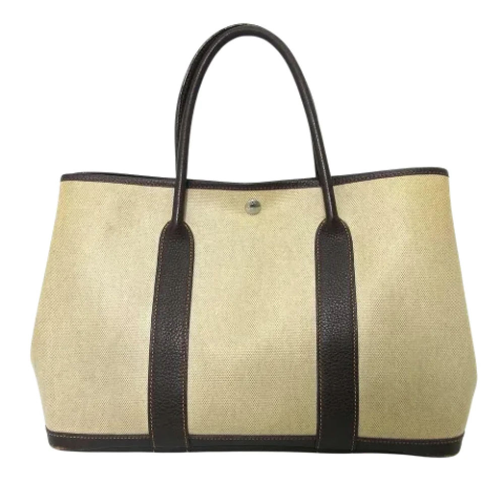 Hermès Vintage Pre-owned Canvas totes Beige Dames