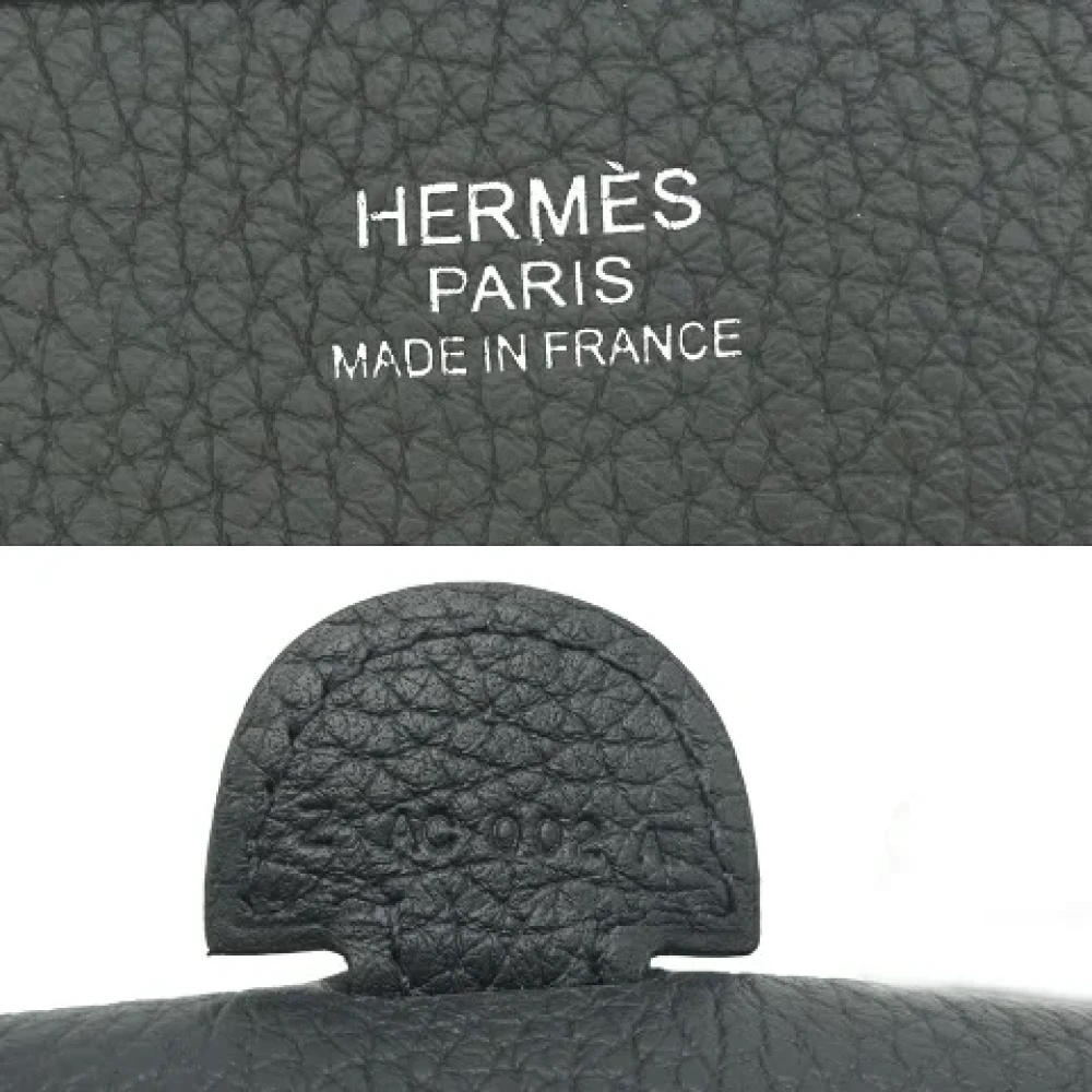 Hermès Vintage Pre-owned Leather crossbody-bags Black Dames